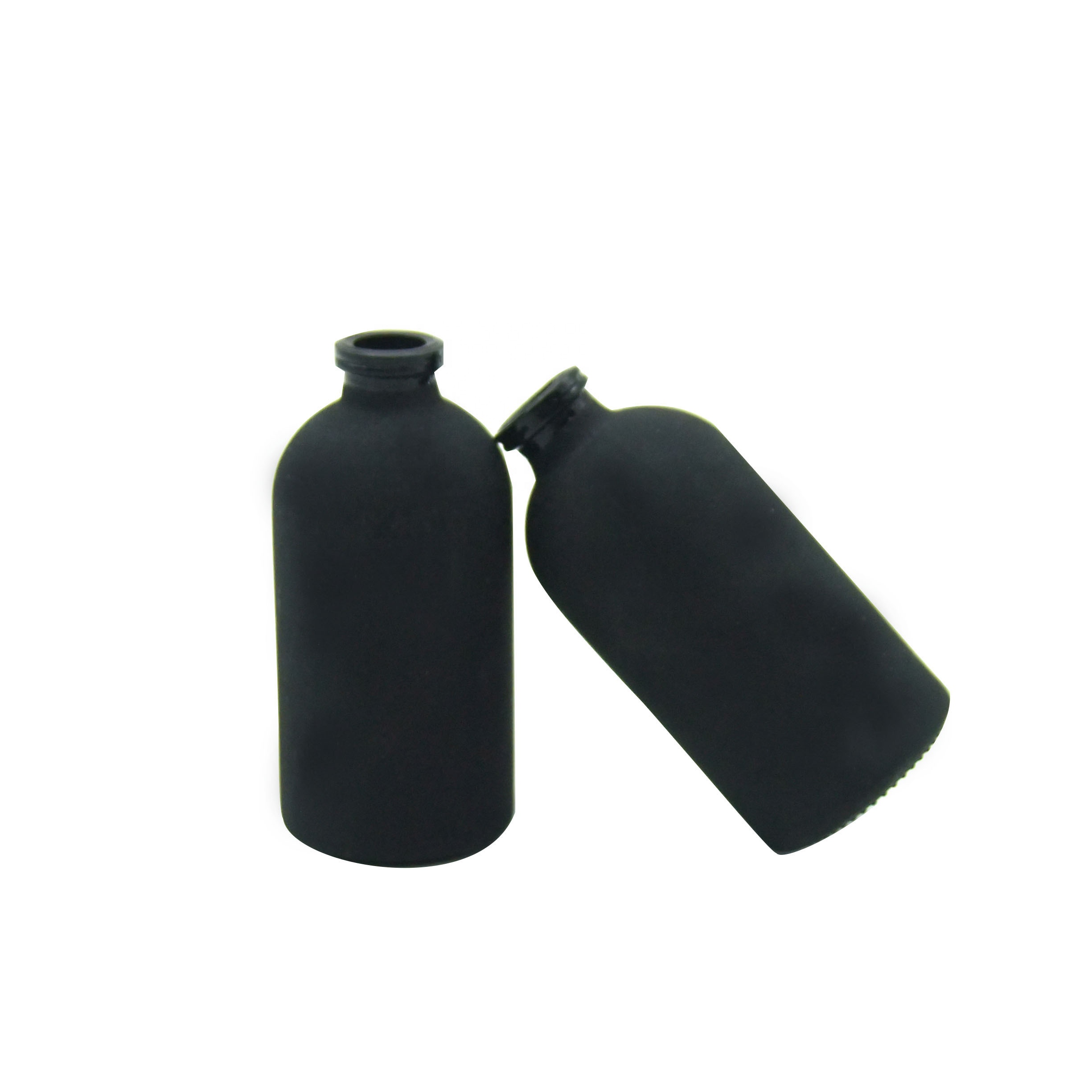 Download 30ml matte black glass bottles vials 1 oz black frosted ...