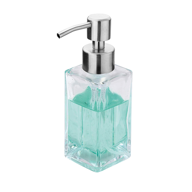 Refillable Rectangle 350ml Soap Dispenser Bottle, Hand