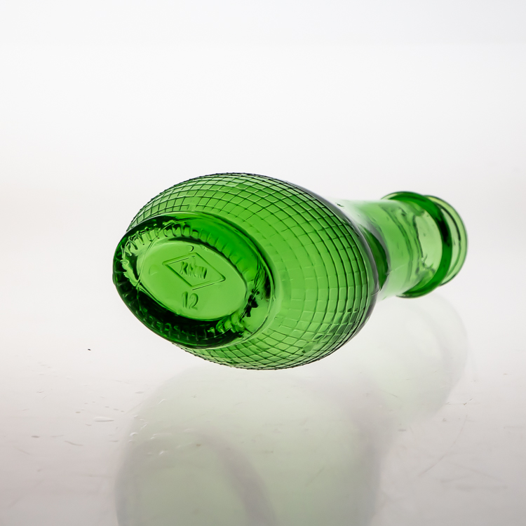 Water Drop Shaped Green 100 ml Empty Wine Bottles Spirit Glass Bottle for Alcohol 