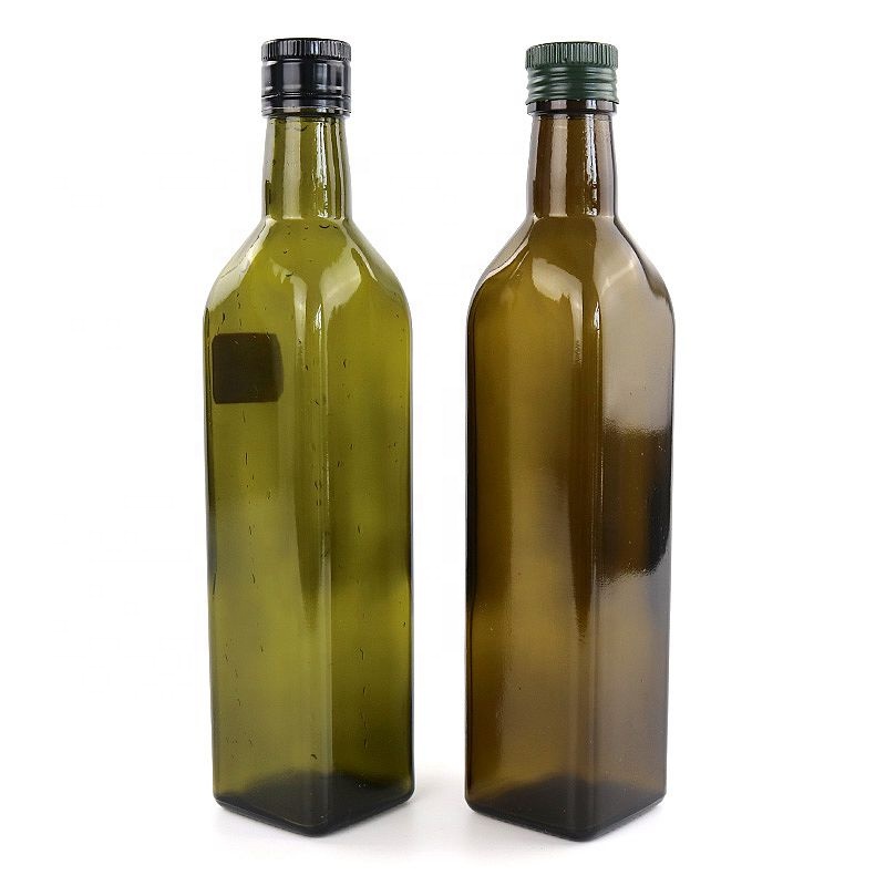 Wholesale empty clear green import olive oil glass bottles marasca