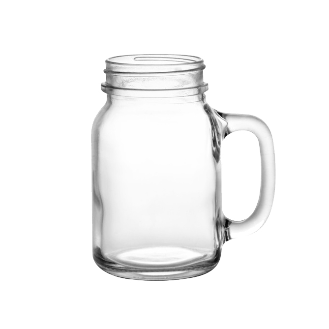 Hot 20oz 620ml Glass Mason Jar with Handle for Drinking Juice Tea 