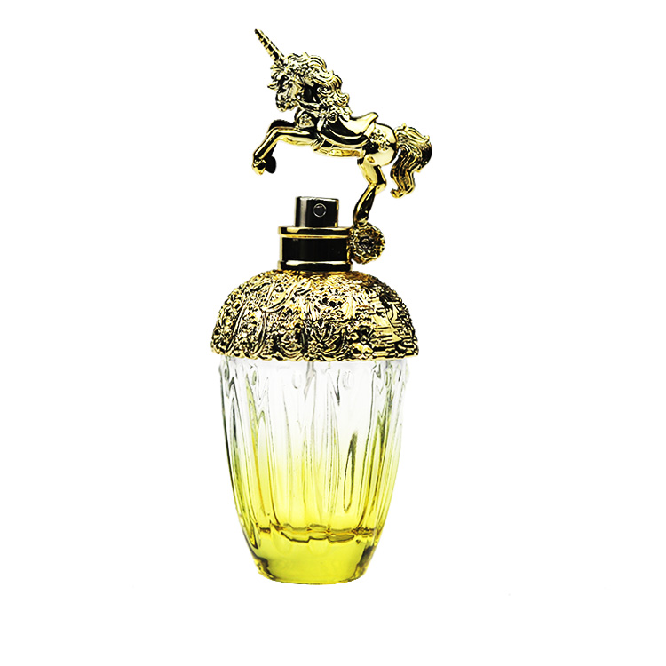 Unique crystal perfume bottle design with the horse cap bottle 80ml ...