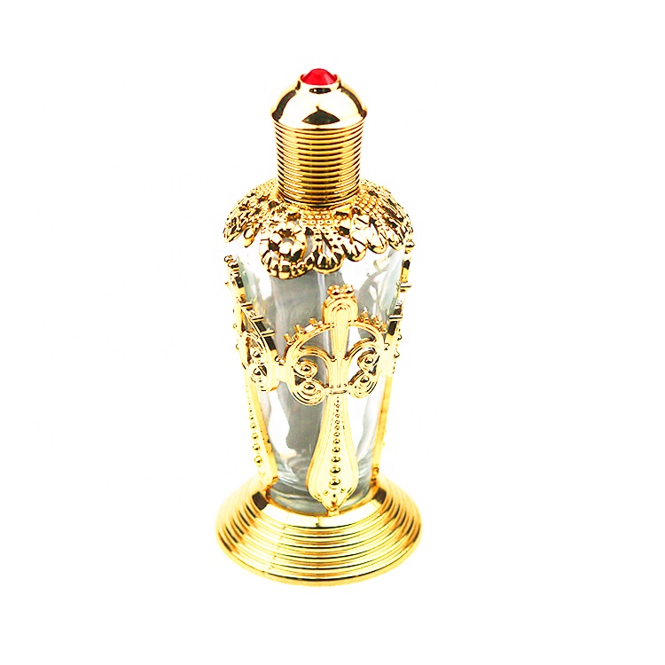 Unique Fancy Design 80ml Golden Bottle Arab Dubai Style Perfume ...