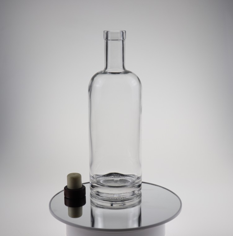 Download High Quality Cork Lid Square Empty Glass Vodka Bottle 750ml Spirits Glass Vodka Whiksy Wine ...