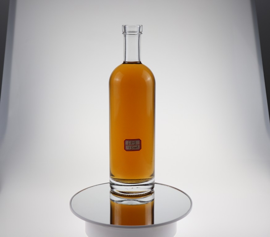 Download New custom 750ml long neck empty spirit bottle glass ...