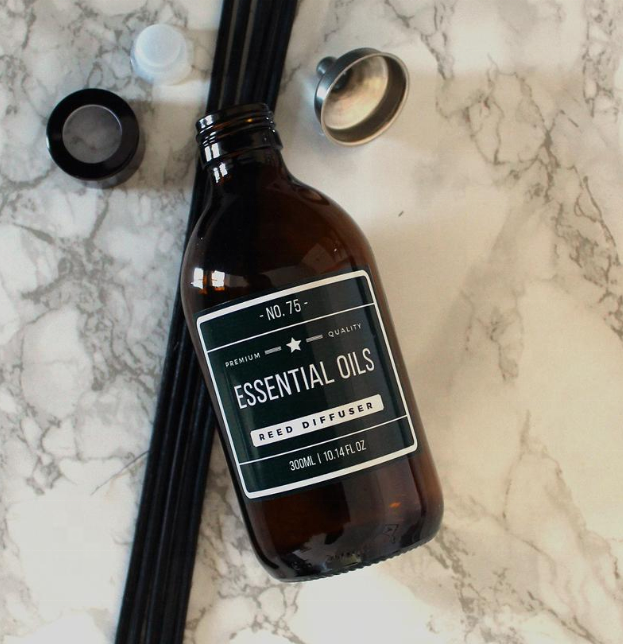 8OZ 250ml Custom Round bouteille en verre Boston Amber Glass Bottle with lid