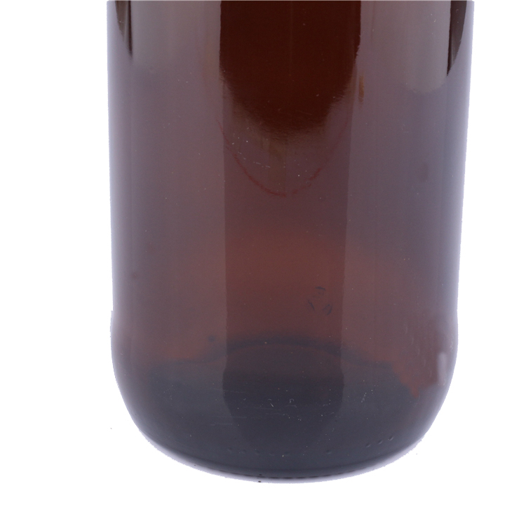 High quality 330ml made in china brown short neck empty 12oz amber stubby beer bottle glass 