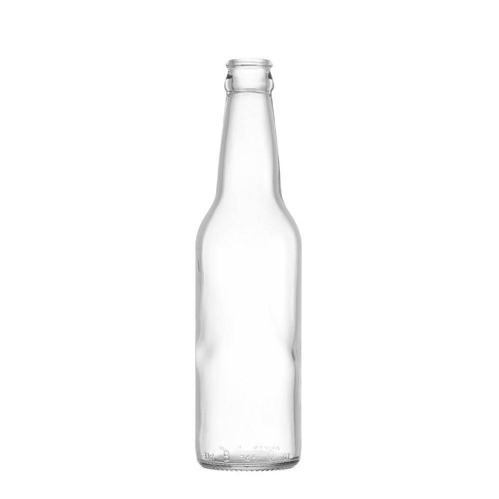 Empty Clear Wholesale Glass Beer Bottles 12 Oz 330ml Long Neck Beer Glass Bottle 330 Ml With