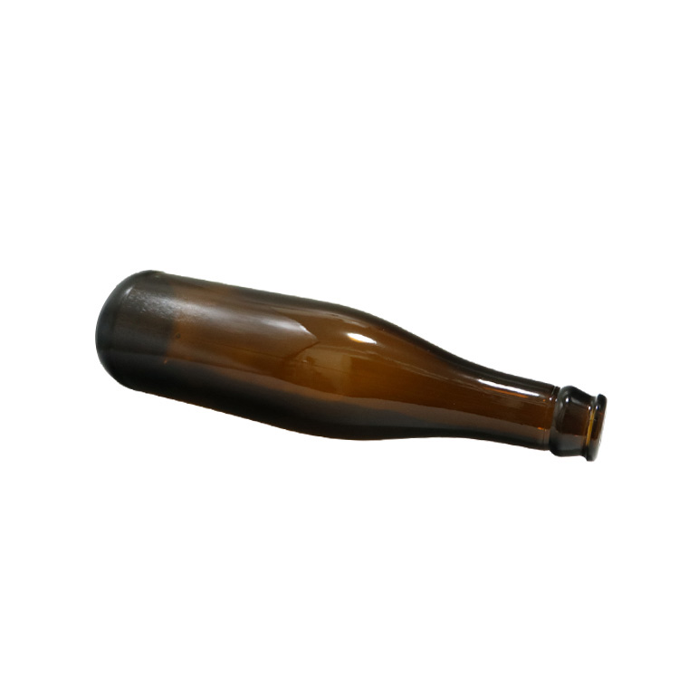 Hot Sell amber and clear 330ml Empty Glass Beer Bottle for Sparkling Wine Alcohol Juice Beverage with metal Crown Cap 