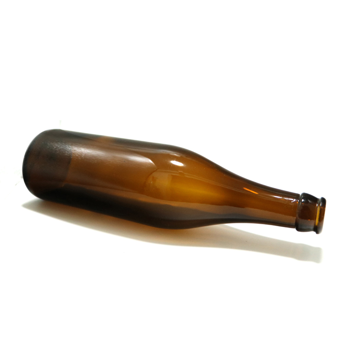 Customized Logo Amber quality glass bottle 500ML Beer bottles 