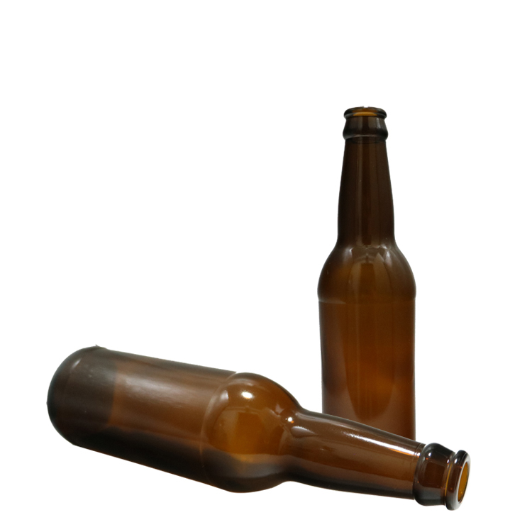 wholesale 330ml amber glass beer bottle