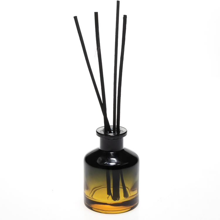 Download OEM ODM brand black yellow round aroma oil glass bottle ...