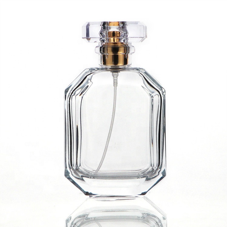 Custom 105ml Square Cosmetic Packaging Empty Glass Perfume Bottles ...