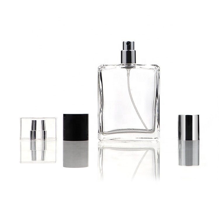 Clear Fashion Square Perfume Bottles 100ml Glass, High Quality clear ...