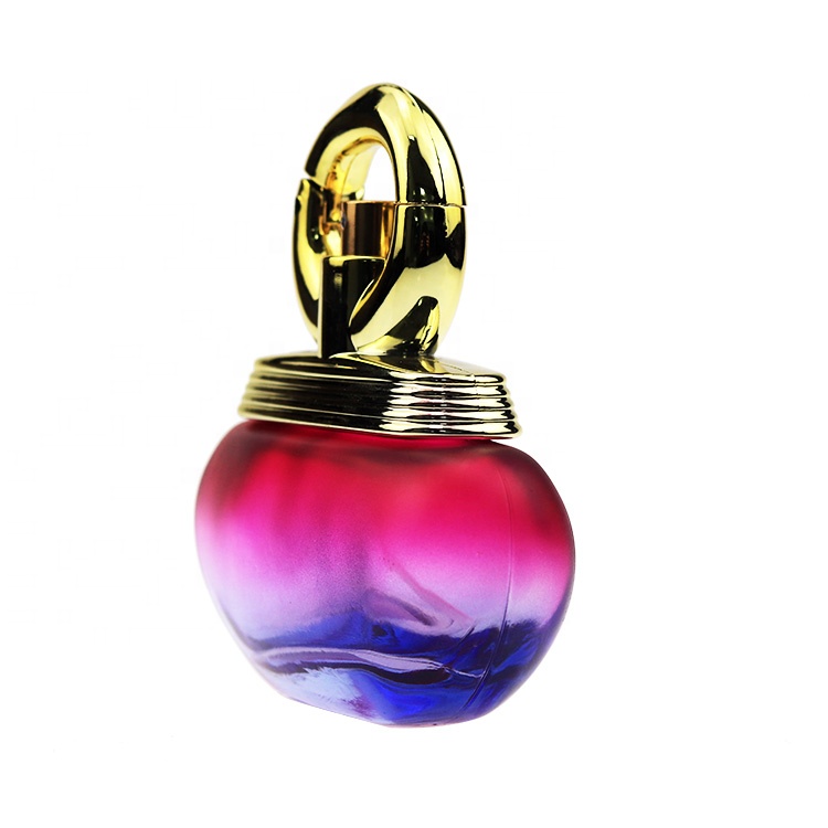 Hand Polished Purple Spray 100ml Round Luxury Women Crystal Glass