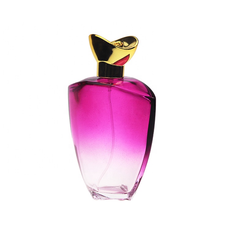 New Design Elegant Triangle Pink Gradient Refillable Perfume Spray ...