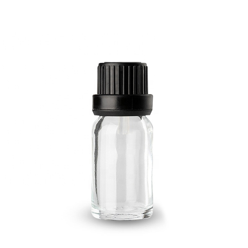 Download 10ML Round Clear/Frosted Glass Bottle with Dropper/Screw Cap for Cosmetic Packaging, High ...