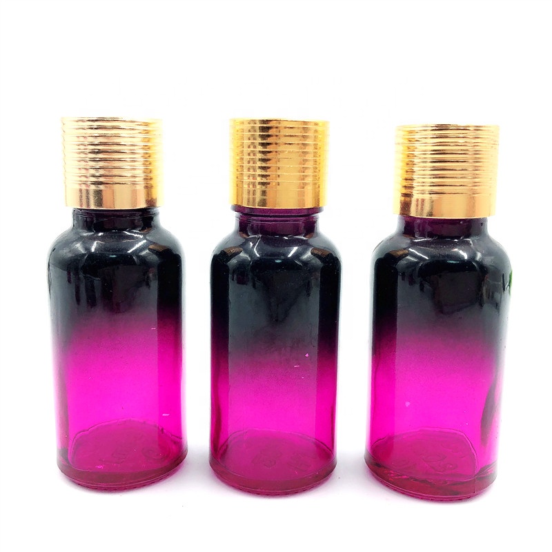 50ml Purple And Black Color Glass Essential Oil Bottle With Child ...