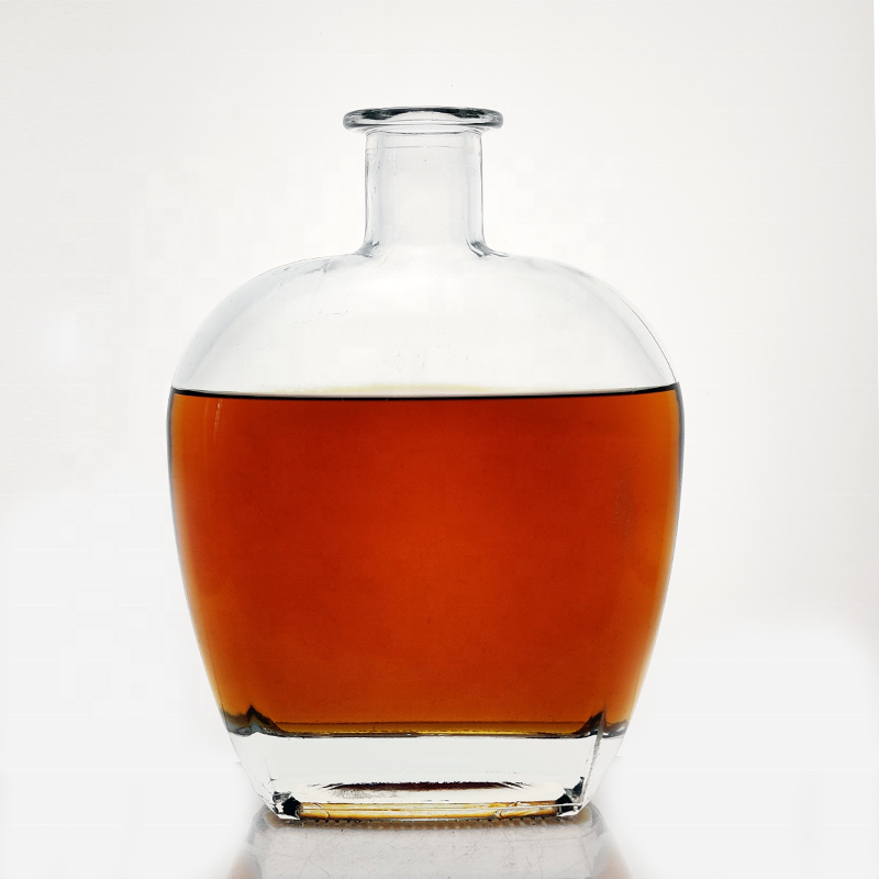 Thick Bottom Base 700 Ml Liquor Bottle Empty Clear Glass Spirit Bottle ...