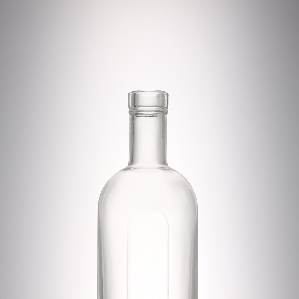 Factory Luxury Beautiful Empty 500 ml Clear Glass Wine Liquor Bottle