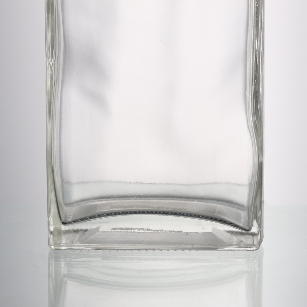 High Quality Square Shape 25oz 750ml Custom Glass Spirit Liquor Glass