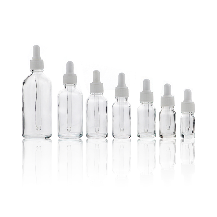 Clear Glass Dropper Bottle Packing 10ml 20ml 30ml 50ml Essential Oil ...