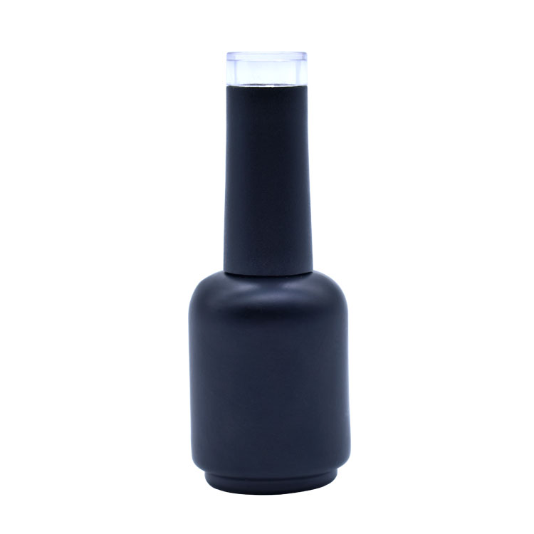 10ml 12ml 15ml 20ml 22ml Empty Nail Bottle Wholesale Matte Black Glass ...