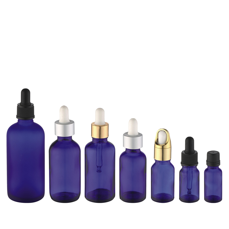 Download cosmetic packaging containers cobalt blue glass bottles ...
