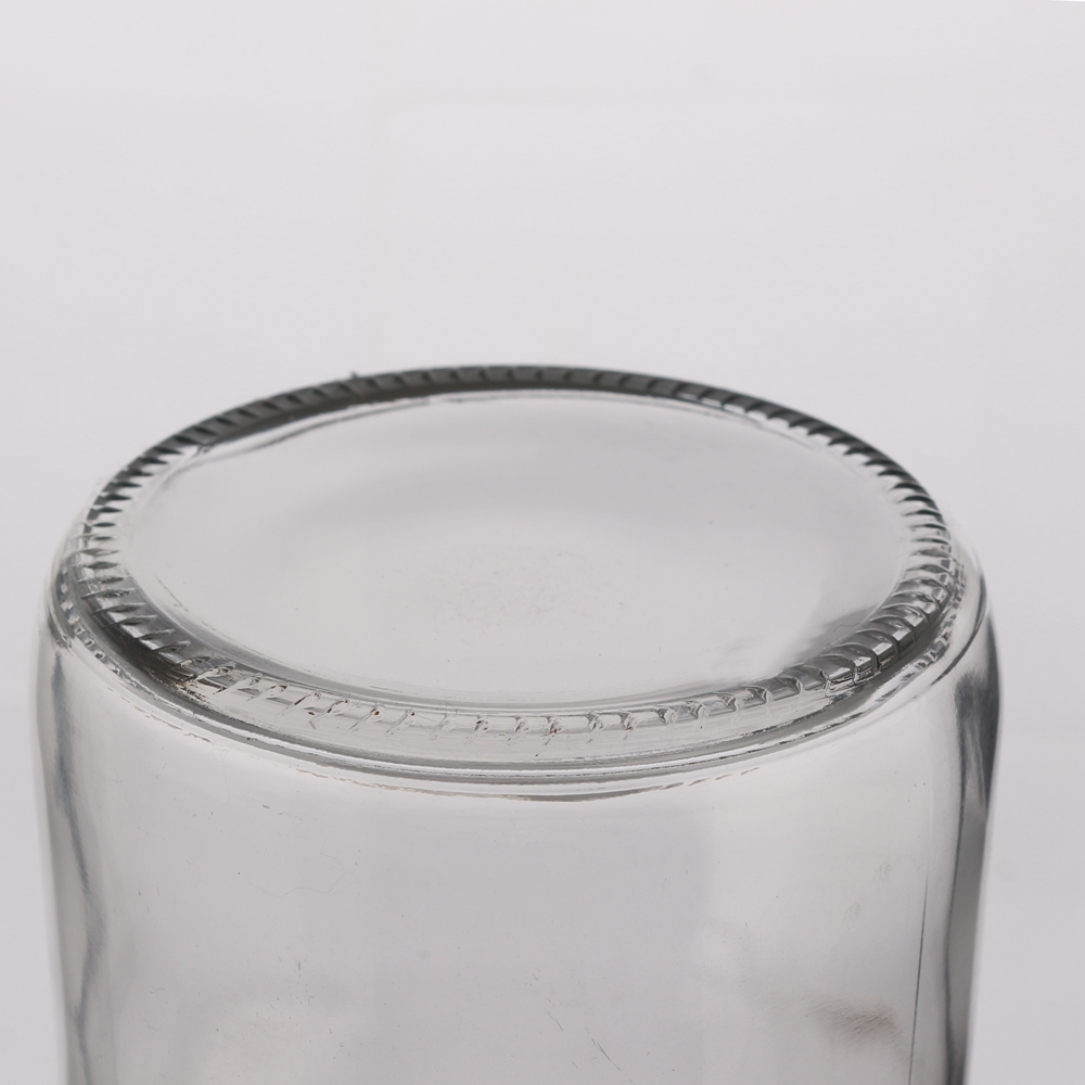 Factory price unique shape 1000ml big size clear boston round glass bottle with sprayer