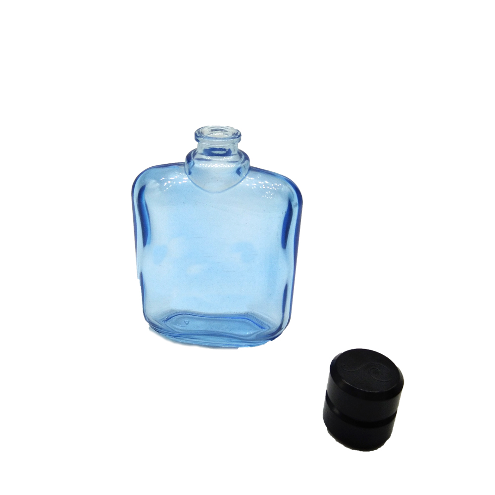 Download High quality glass jar cosmetic wholesale 100 ml light blue glass spray perfume bottle empty ...