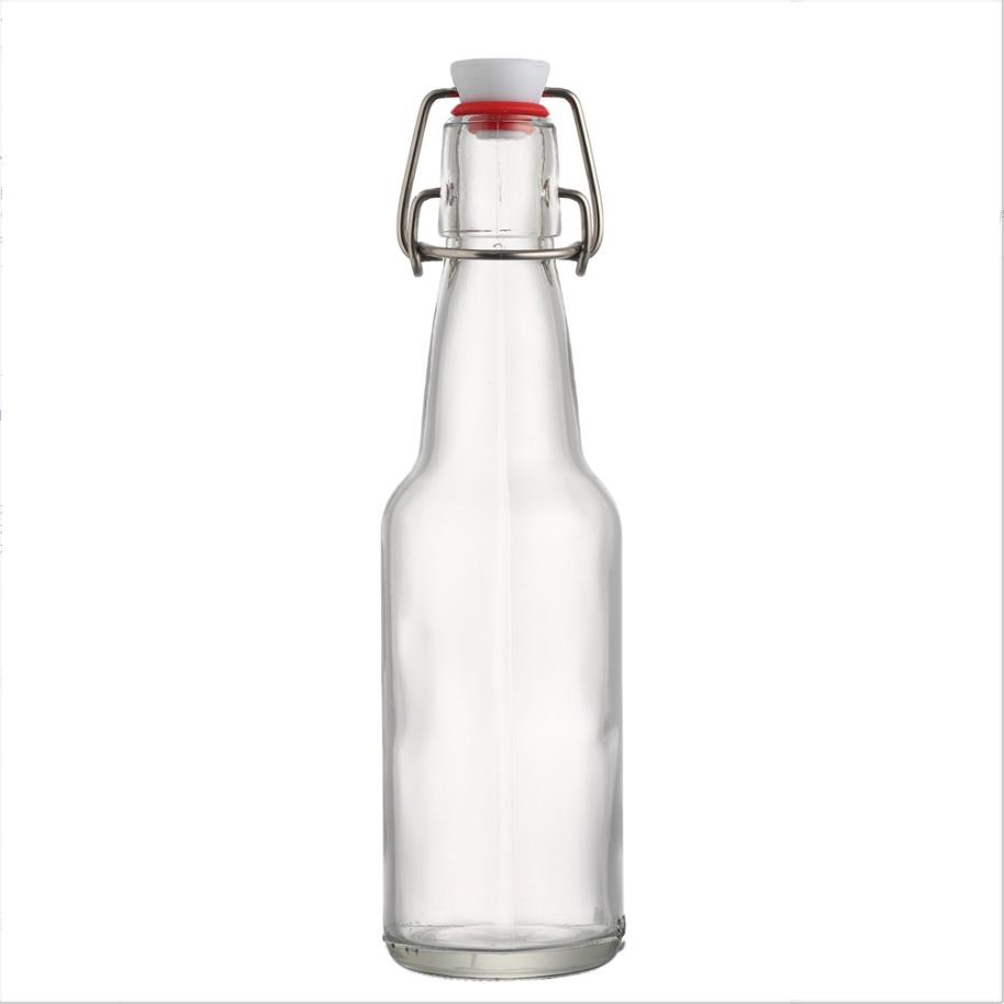 factory direct high quality Clear 330ml 500ml swing top liquor beer glass bottle