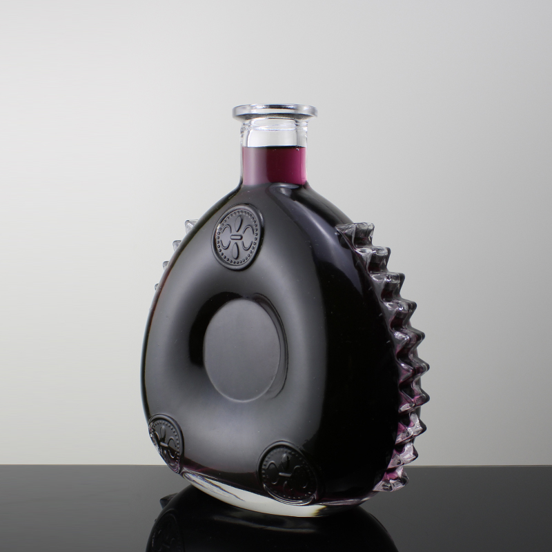 700ml Brandy Bottle 70cl Special Shaped Liquor Bottle Unique Shaped 