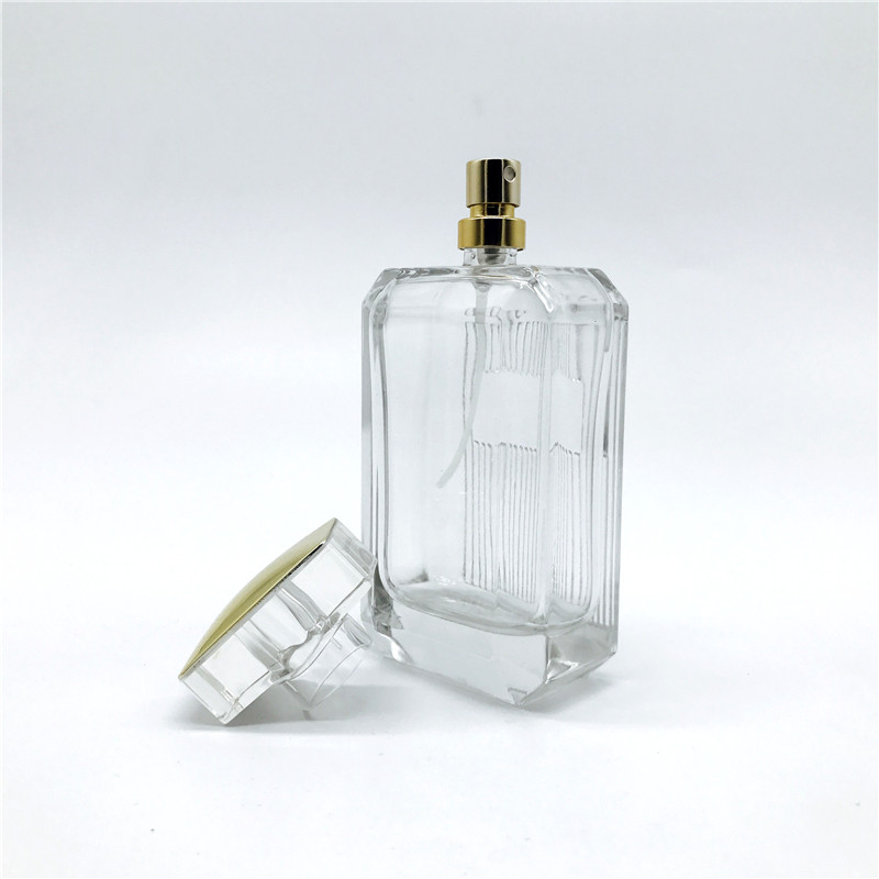 100ml rectangle shaped glass perfume bottles factory, High Quality ...