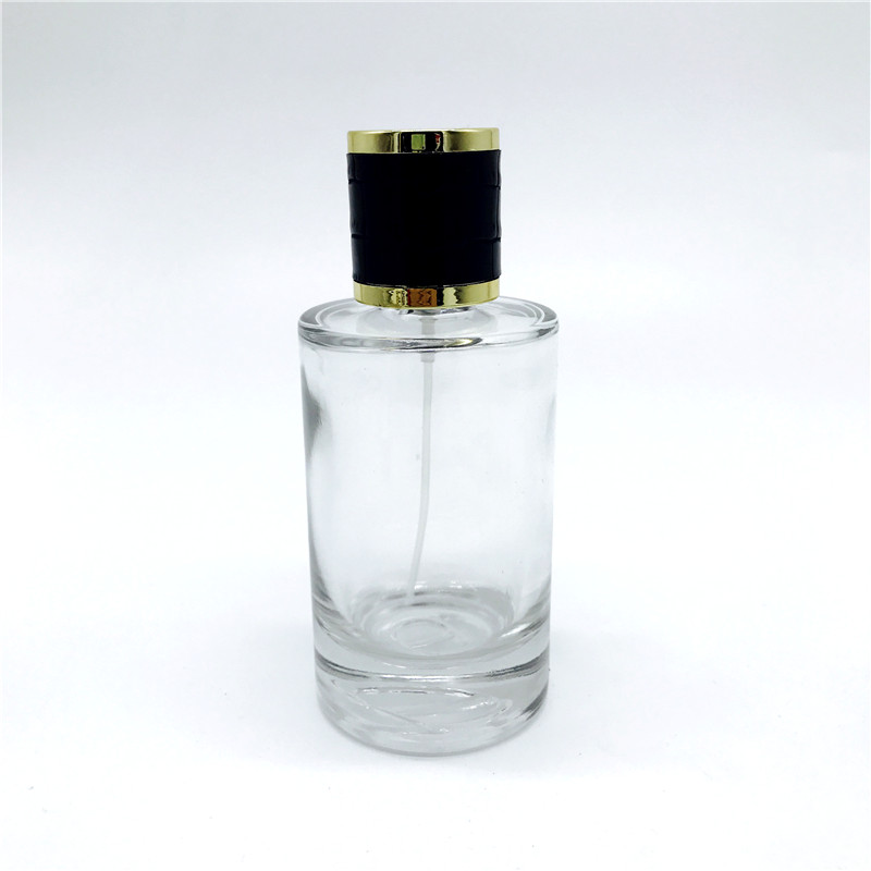 Glass bottle cosmetic 100ml cylinder personalized perfume bottle with ...