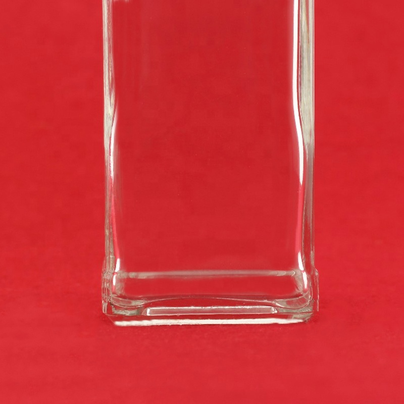 Square Clear Whiskey Glass Bottle Square Whiskey Bottle Vodka, High