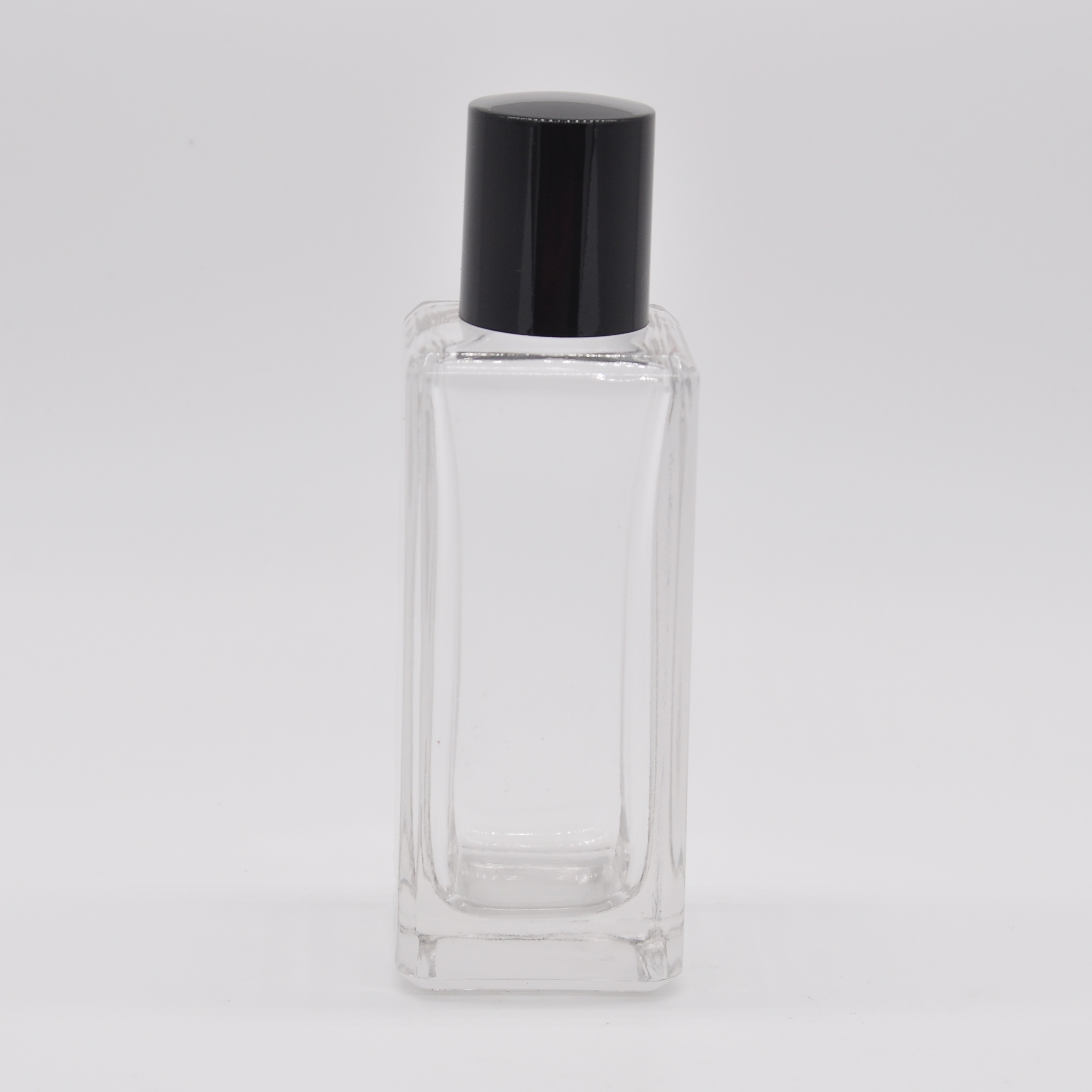 High quality rectangle transparent clear OEM wholesale glass perfume ...