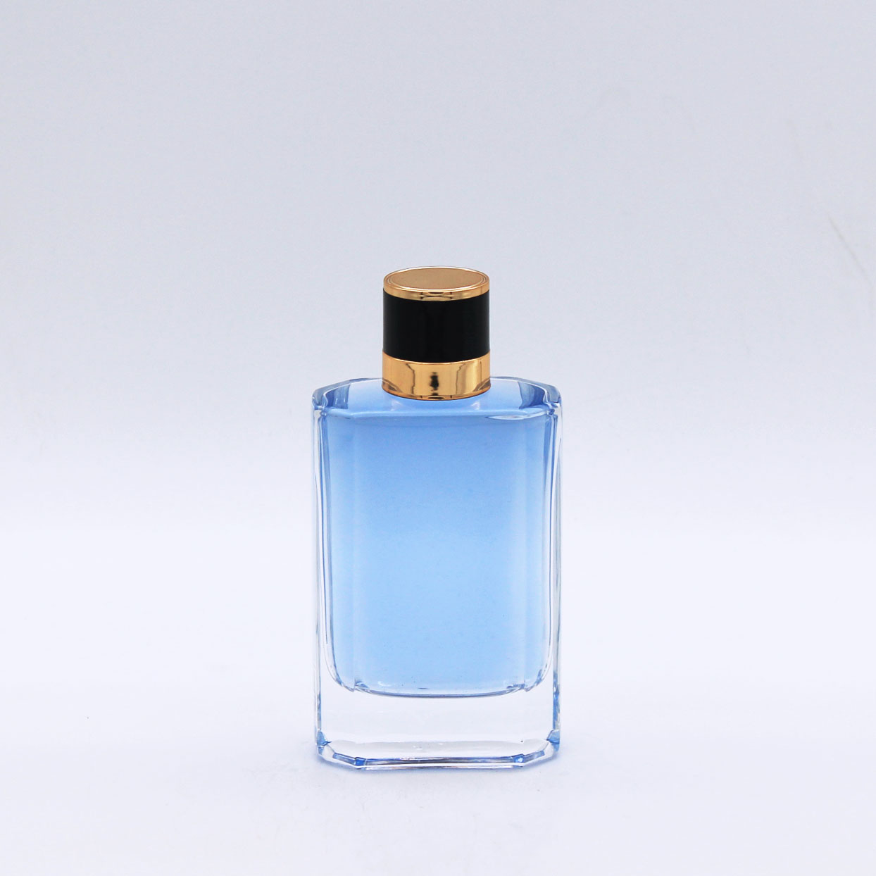 transparent custom octagon high quality fancy empty glass perfume ...