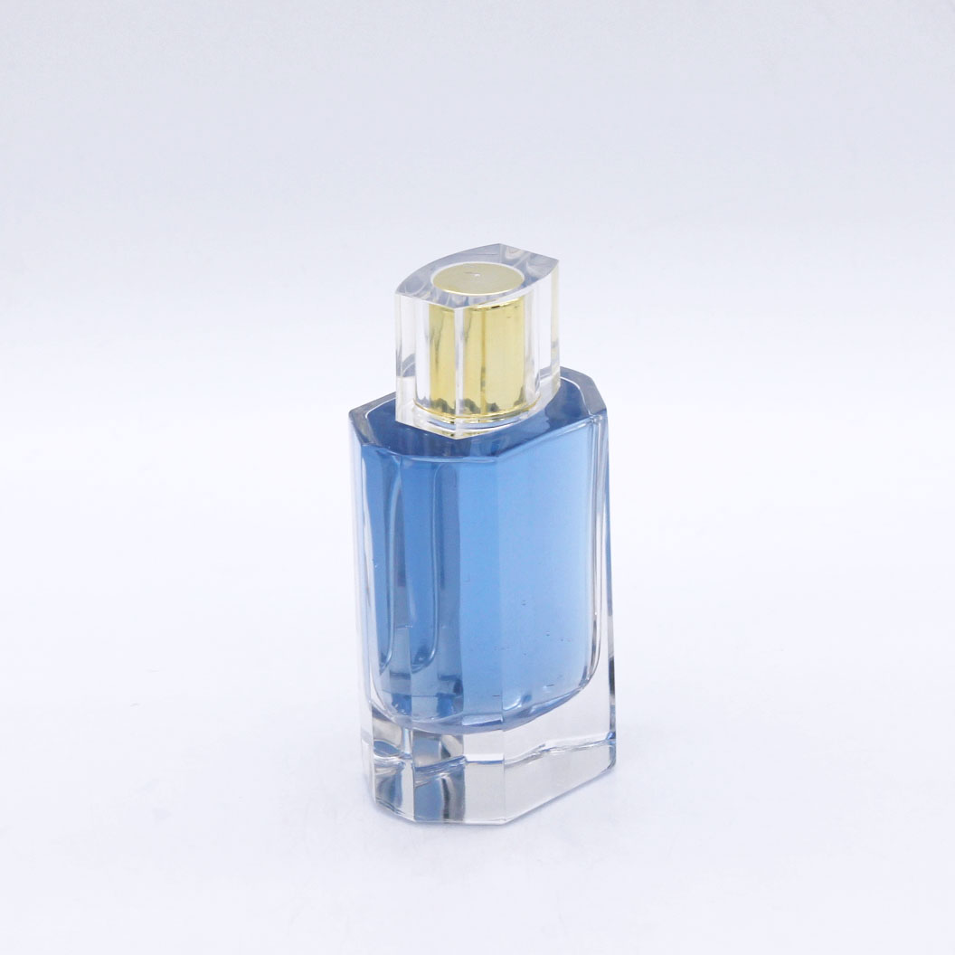 transparent octagon cylindrical elegant high grade custom glass bottles ...