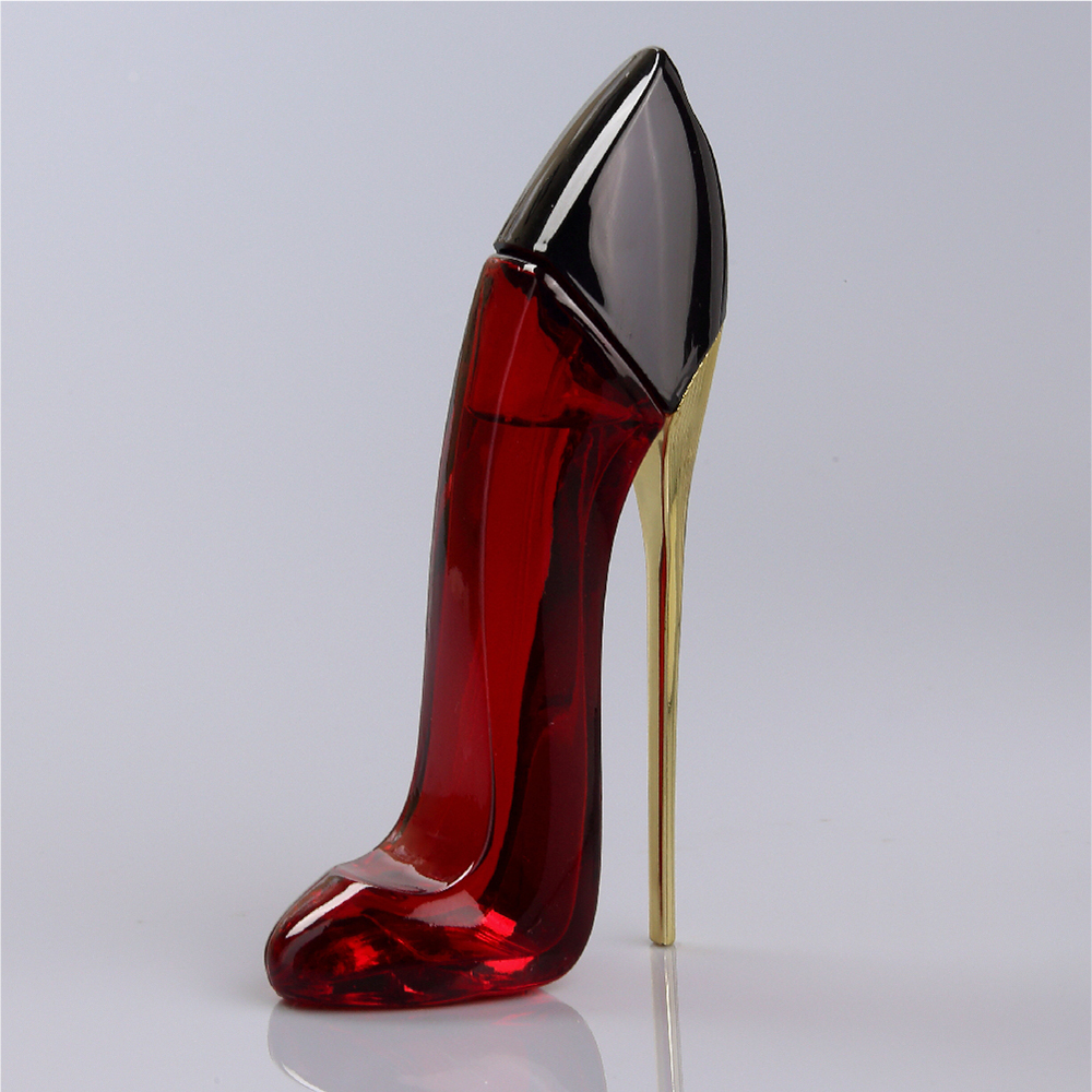 30ml empty red colour painting cute high heel shoe shape perfume