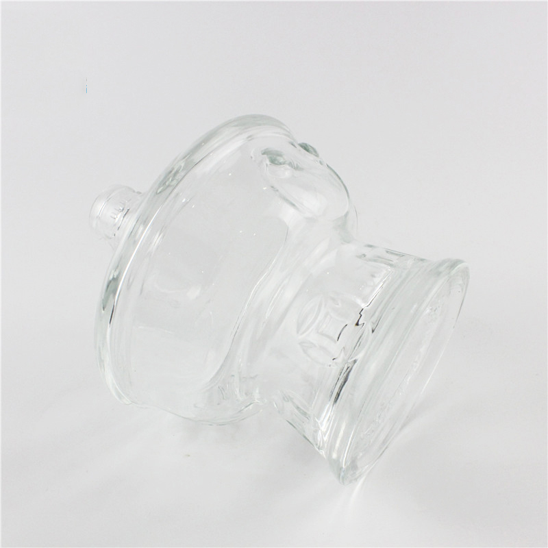 Odd-shape 500ml clear glass bottle wine glass bottle, High Quality wine