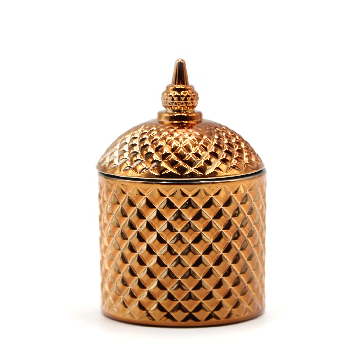 NEW Fragrance Gold Brass Candle Jar Luxury Candle Vessels with Lids ...