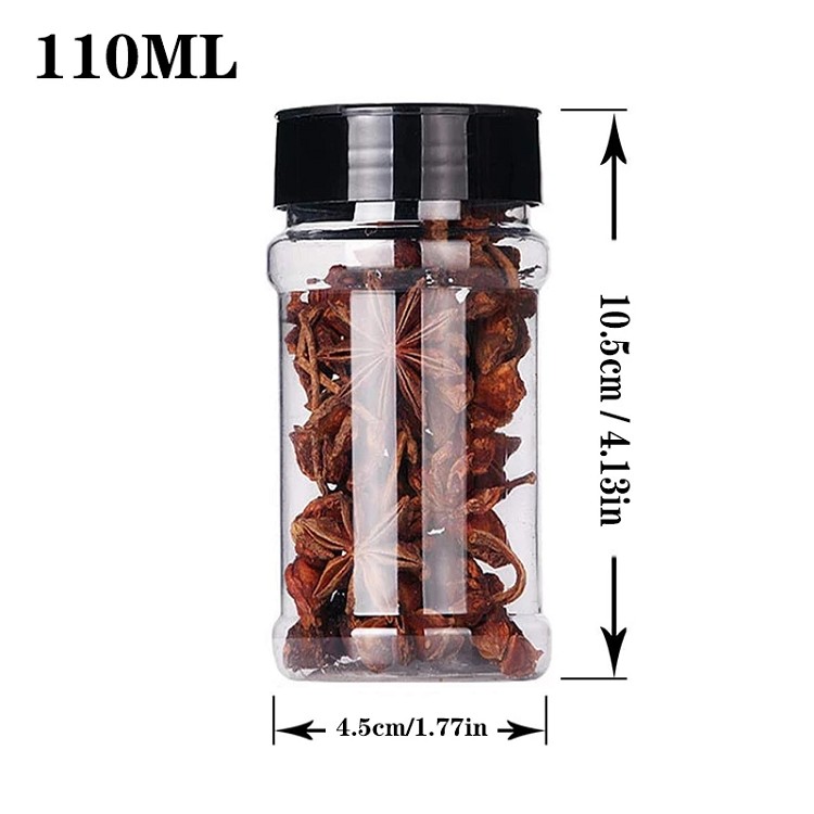 15/20/25PC Salt and Pepper Shakers Spice Container Plastic Does Not Contain BPA Canister Set Kitchen Spice Jar