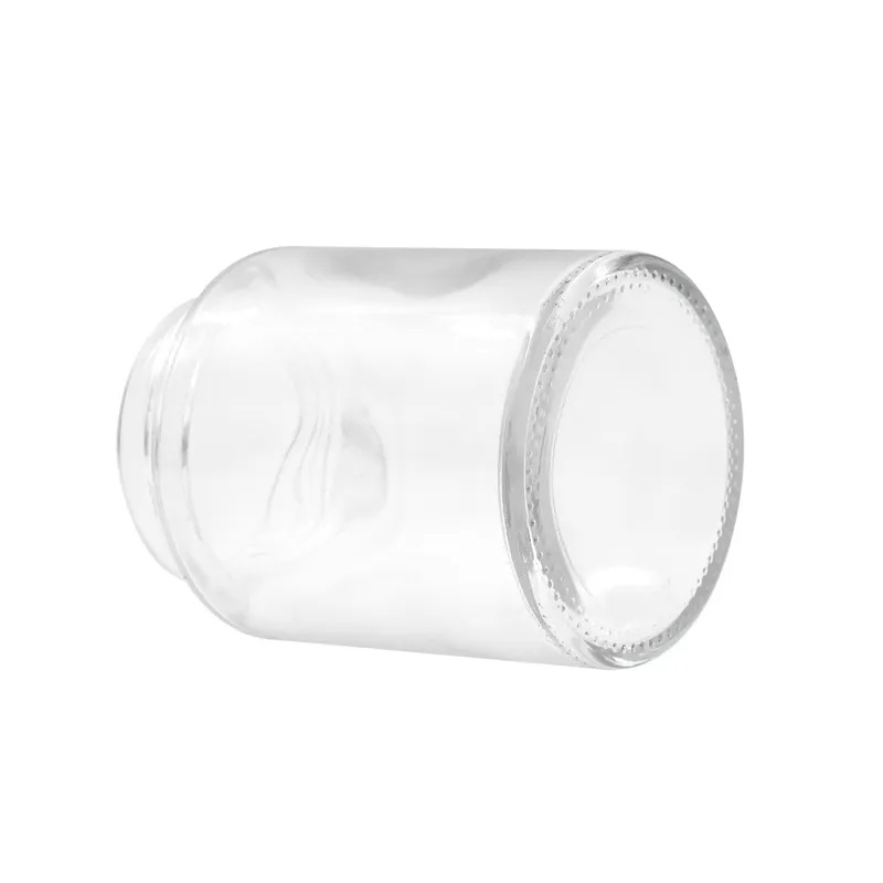 170 ml Bamboo CR lid Custom round flower clear jars wax packaging pharmacy jars top quality best price