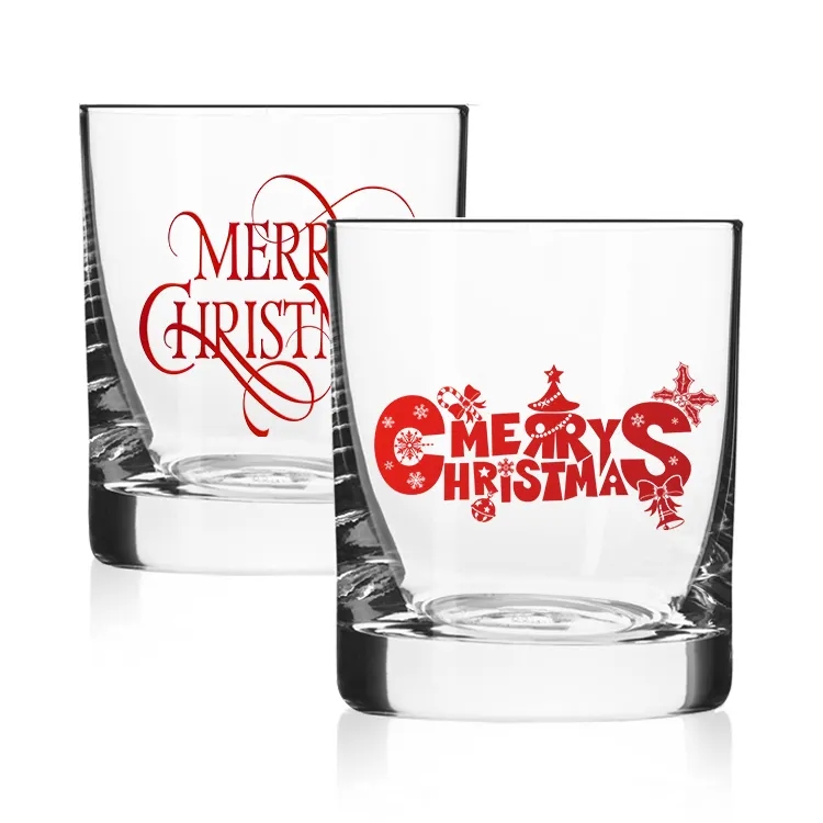 Low Moq Custom Logo Whiskey Drinking Glasses Custom Clear Lead Free