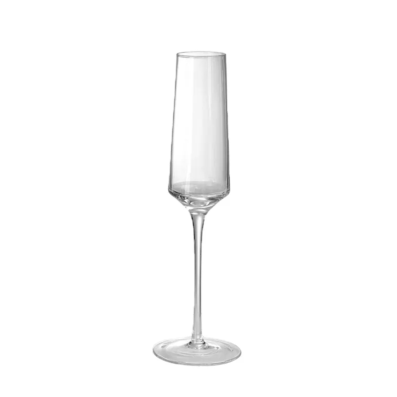 Premium Clear Glass Champagne Flute thin stem wine glasses