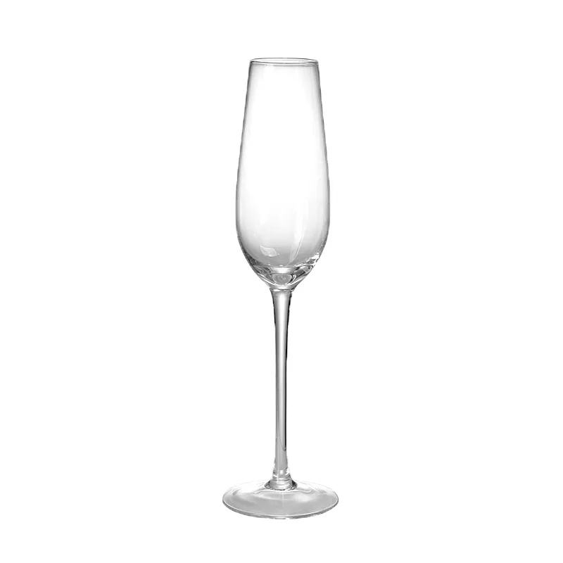 Premium Clear Glass Champagne Flute thin stem wine glasses