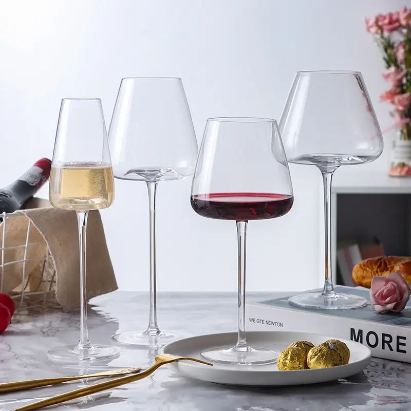 European style crystal glass goblet bordeaux wine glasses burgundy wine ...