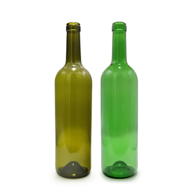 Samples size bordeaux style 750ml glass wine bottle wholesale