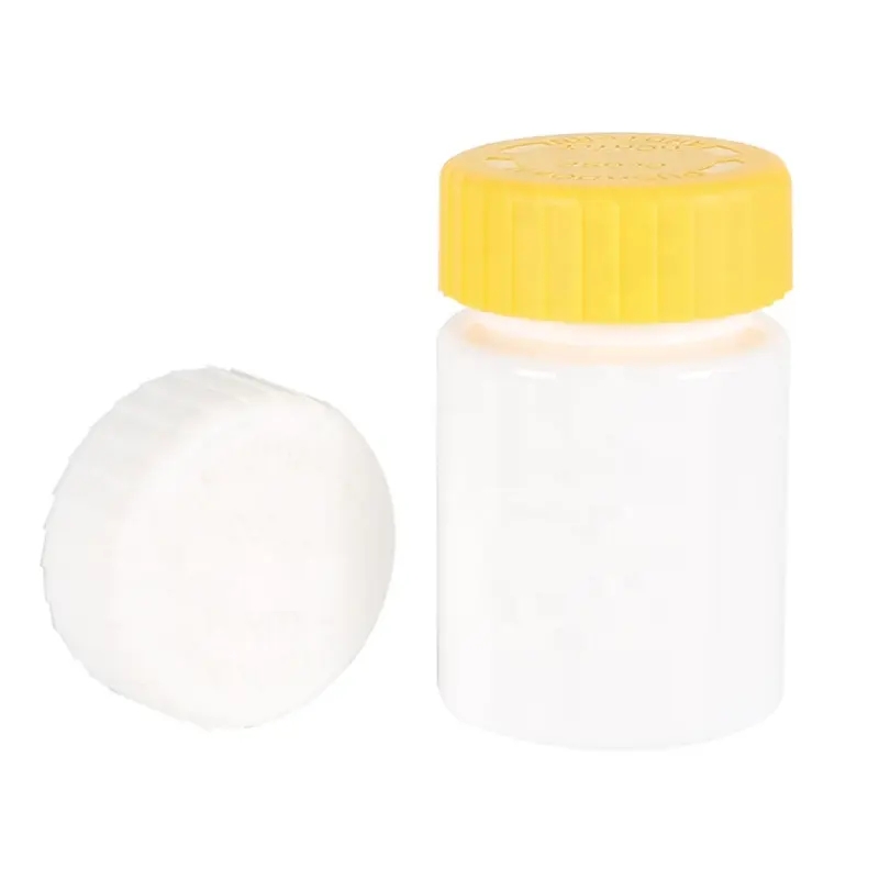 80ml plastic calcium bottles vitamin healthcare gummy storage capsules pill bottles with CRC cover