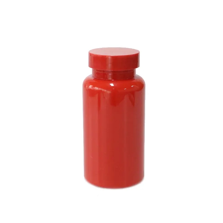 industrial price 100 120cc red plastic pill bottle vitamin supplement ...